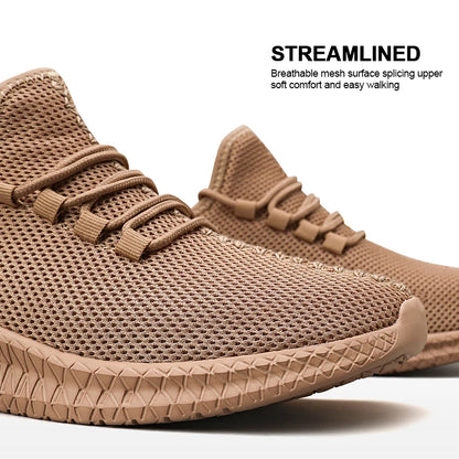 Non-Slip Casual Sneakers – Breathable Outdoor Jogging, Training, Hiking, Sports Running Shoes, Weave Knit, Lace-Up, for Women & Men