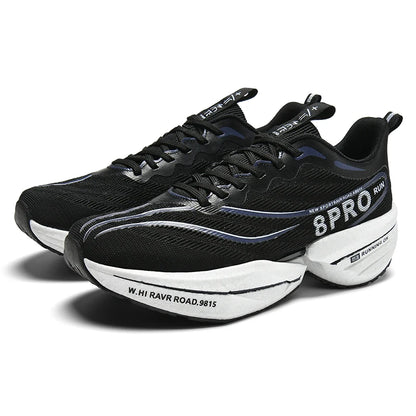 Marathon Air Cushion Carbon Plate Sports Running Shoes – Men’s Breathable Lightweight, Women’s Comfortable, Non-Skid Speciality Sneakers