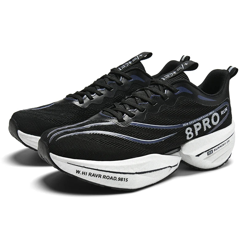Marathon Air Cushion Carbon Plate Sports Running Shoes – Men’s Breathable Lightweight, Women’s Comfortable, Non-Skid Speciality Sneakers
