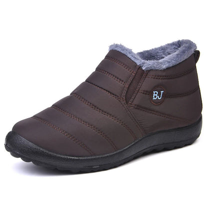 Sneakers – Soft Waterproof Fashion Winter Shoes for Women, Solid Color Comfortable Casual Non-Slip Outdoor Sneakers