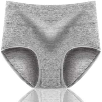 5PCS High Waist Cotton Panties – Body Shaper, Plus Size, Seamless Sexy Women's Underwear