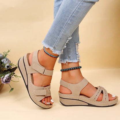 Soft Stitching Sandals - Comfortable Flat Open Toe Beach Shoes for Women, Sandals Treking Footwear