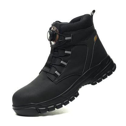 Waterproof Safety Boots Men - Indestructible Steel Toe Work Boots, Anti-smash, Stab-resistant Safety Shoes, Biker Botas Para Hombre