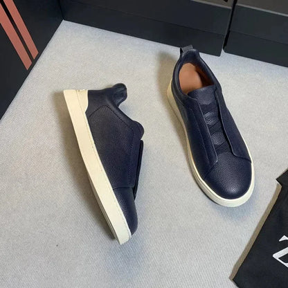 From The Factory Top Layer Cow Leather Breathable Summer Casual Shoes Luxury Deer Skin Board Versatile New Men's Shoes