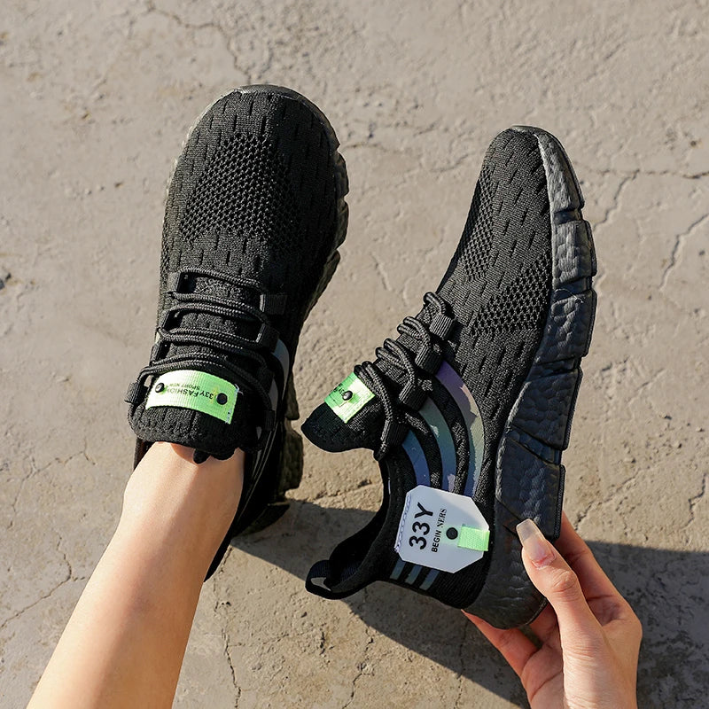 Casual Sports Shoes – Breathable Lightweight Sneakers, Anti-Slip Flats, Outdoor Running & Walking Shoes, Female Vulcanized Shoes for Women