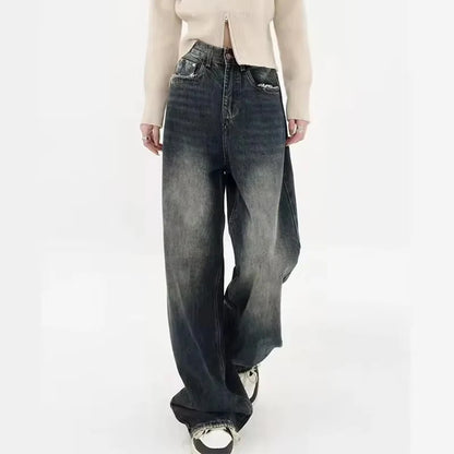 Y2K Baggy Jeans – Streetwear, Retro Fashion, Autumn, High Waist, Loose Fit, Wide Leg, Denim Trousers