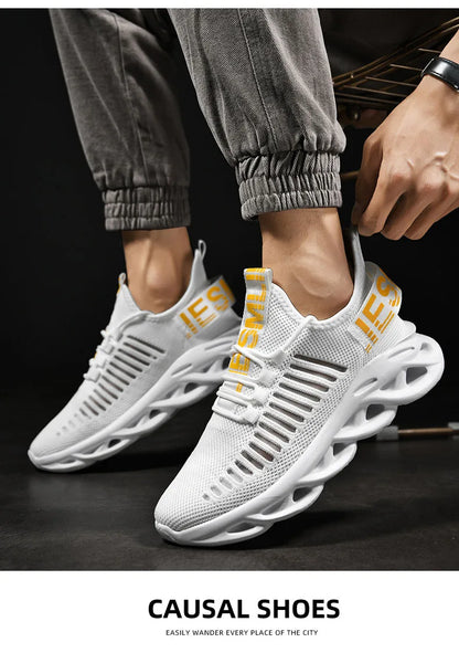 Comfortable Sneakers – Breathable Running Shoes for Women, Mesh Tennis Sports Shoes, Outdoor Air Walking, Casual Men’s Shoes