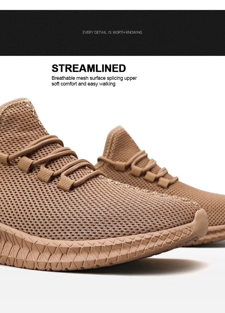 Non-Slip Casual Sneakers – Breathable Outdoor Jogging, Training, Hiking, Sports Running Shoes, Weave Knit, Lace-Up, for Women & Men