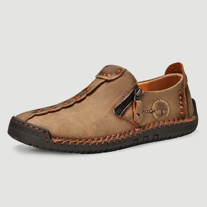 Handmade Leather Shoes – Casual Slip-On Loafers, Breathable Leather Shoes for Men, Flats, Hot Sale Moccasins, Tooling Shoes, Plus Size for Men