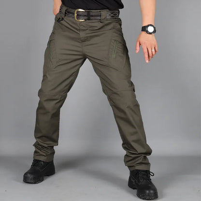 Military Tactical Cargo Pants – Casual, Wear-Resisting, Multi-Pocket, Quick-Dry Trousers for Outdoor Hiking and Work, Summer Wear