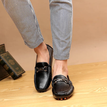 Loafers Handmade PU Leather – Casual Driving Flats, Slip-on Shoes, Luxury Comfy Moccasins, White Loafers for Men