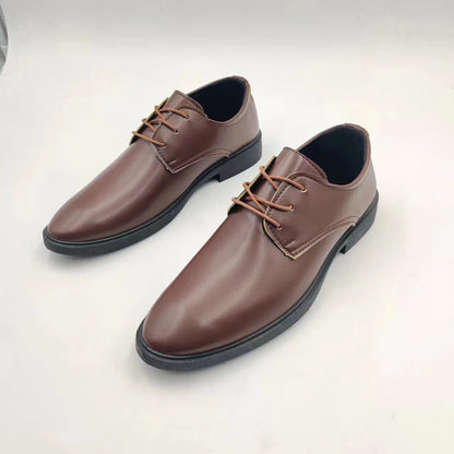British Casual Business Formal Leather Shoes – Men’s Heightening Single Shoes, Casual Shoes for Suit, Spring and Autumn