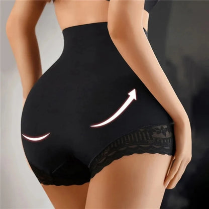 High Waist Control Panties Seamless Shapewear Briefs With Lace Slimming Shorts Flat Belly Shaping