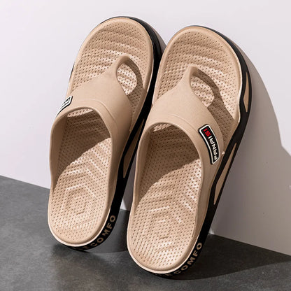 Outdoor Flip Flops – Non-slip Indoor Bathroom Couple Leisure Beach Shoes, Sandals Fashion Men’s Slippers Summer