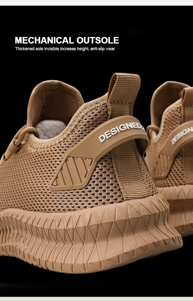 Non-Slip Casual Sneakers – Breathable Outdoor Jogging, Training, Hiking, Sports Running Shoes, Weave Knit, Lace-Up, for Women & Men