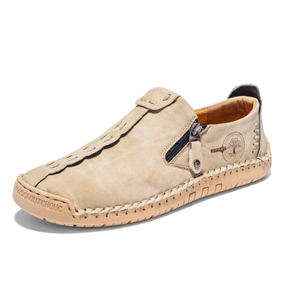 Handmade Leather Shoes – Casual Slip-On Loafers, Breathable Leather Shoes for Men, Flats, Hot Sale Moccasins, Tooling Shoes, Plus Size for Men
