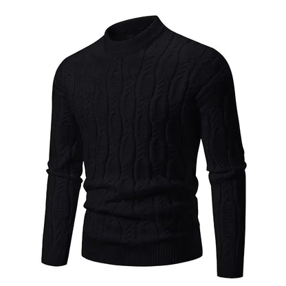 Mens Pullover Sweaters – Fashion Knit Sweater With A Lightweight Jumper Design, Autumn Mock Turtleneck, Perfect For Casual Streetwear
