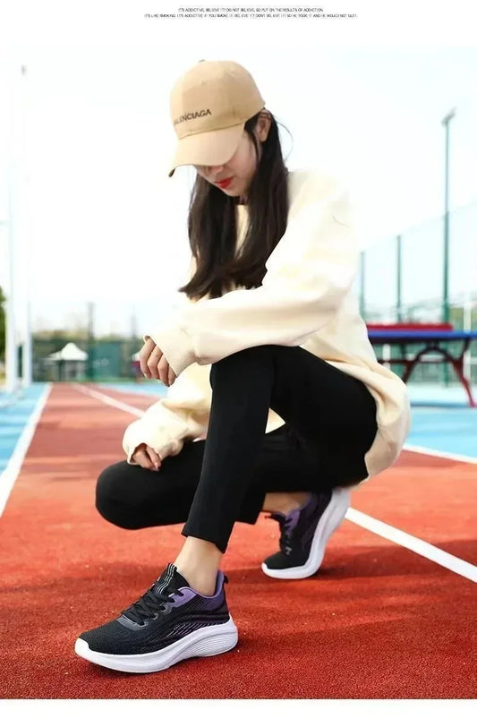 Casual Running Summer Fashion - Anti-Slip Hiking Mesh Athletic Shoes, Breathable Tennis Sneakers for Women, Trend, Couple Shoes