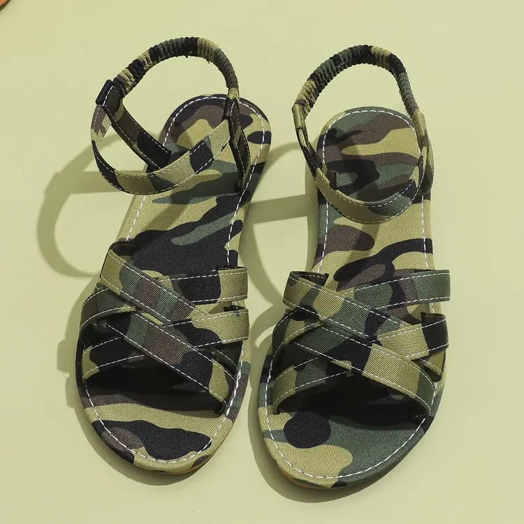 Chic Spring Essential - Women's Lightweight Flat Sandals with Easy-Fit Elastic Band, Perfect for All-Day Comfort and Style