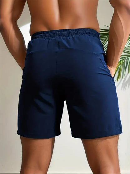 Men's Gym Shorts – Sport Running, Squat Fitness, Workout, Breathable, Quick-Drying, Drawstring, Summer Shorts