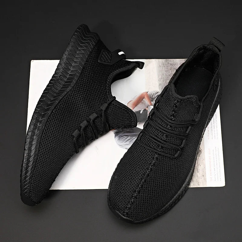 Non-Slip Casual Sneakers – Breathable Outdoor Jogging, Training, Hiking, Sports Running Shoes, Weave Knit, Lace-Up, for Women & Men