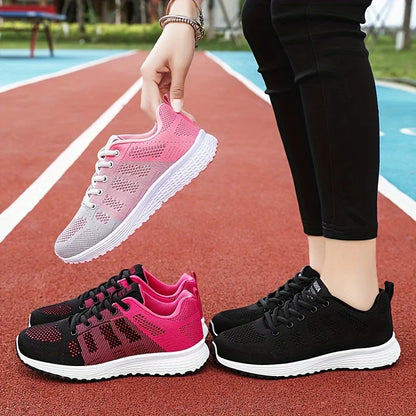 Dopamine Sneakers – Non-Slip, Soft-Soled Mesh Breathable Casual Running Shoes, Lightweight Travel & Dancing Shoes for Women, Summer Wear