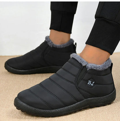 Sneakers – Soft Waterproof Fashion Winter Shoes for Women, Solid Color Comfortable Casual Non-Slip Outdoor Sneakers
