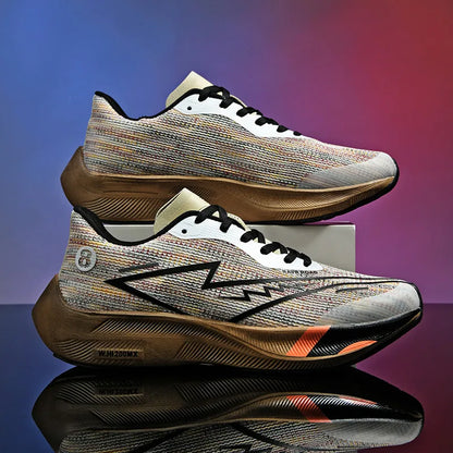 Sports Shoes Full Palm Carbon Plate – Running Shoes for Men and Women, Marathon Racing, Shock-Absorbing Athletic Training Sneakers