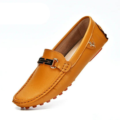 Loafers Handmade PU Leather – Casual Driving Flats, Slip-on Shoes, Luxury Comfy Moccasins, White Loafers for Men