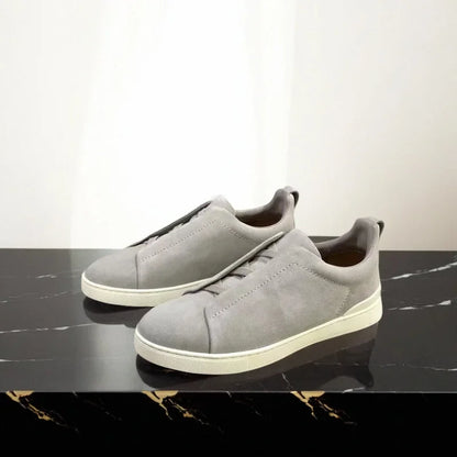 From The Factory Top Layer Cow Leather Breathable Summer Casual Shoes Luxury Deer Skin Board Versatile New Men's Shoes