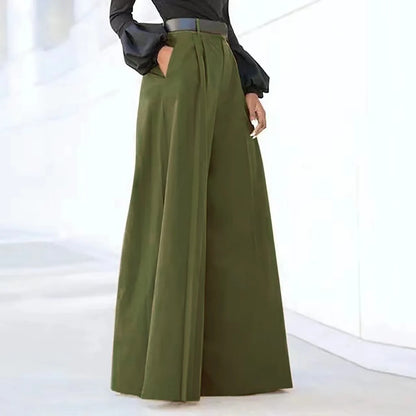 Wide-Leg Palazzo Pants for Women – Summer, Printed, Cropped, Linen, Comfy, Baggy Trousers, Vêtements Femme