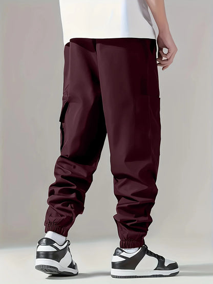 Men's Cargo Pants – Thin, Comfortable and Breathable, Outdoor Casual Wear, Suitable for Running and Cycling, Multi-Pocket Style