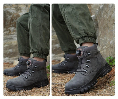 Waterproof Safety Boots Men - Indestructible Steel Toe Work Boots, Anti-smash, Stab-resistant Safety Shoes, Biker Botas Para Hombre