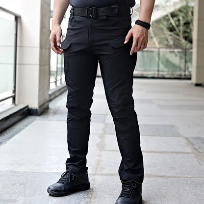 Military Tactical Cargo Pants – Casual, Wear-Resisting, Multi-Pocket, Quick-Dry Trousers for Outdoor Hiking and Work, Summer Wear