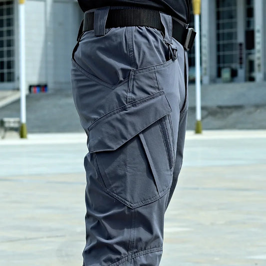 Military Tactical Cargo Pants – Casual, Wear-Resisting, Multi-Pocket, Quick-Dry Trousers for Outdoor Hiking and Work, Summer Wear
