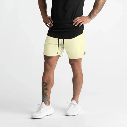 Men's Shorts – Single-Layer Woven, Quick Dry, Solid Color, Running, Fitness, Sports Casual, Comfortable American Fifth Pants