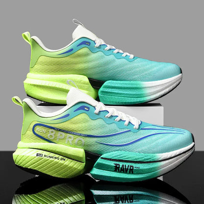 Marathon Air Cushion Carbon Plate Sports Running Shoes – Men’s Breathable Lightweight, Women’s Comfortable, Non-Skid Speciality Sneakers