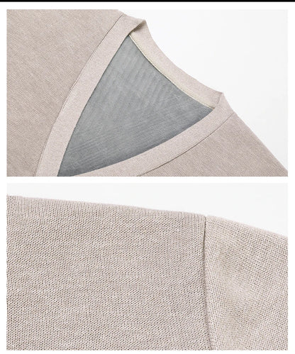 Men's Smart Casual Cardigan V-neck Sweater – Button Knit Cardigan, Perfect For Autumn And Winter, Stylish And Comfortable