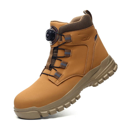 Waterproof Safety Boots Men - Indestructible Steel Toe Work Boots, Anti-smash, Stab-resistant Safety Shoes, Biker Botas Para Hombre