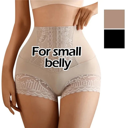 High Waist Control Panties Seamless Shapewear Briefs With Lace Slimming Shorts Flat Belly Shaping