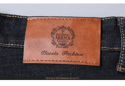 Men's Classic Jeans – Soft Black Denim, Biker Style, Pantalones Hombre, Stylish and Comfortable Overalls for Men