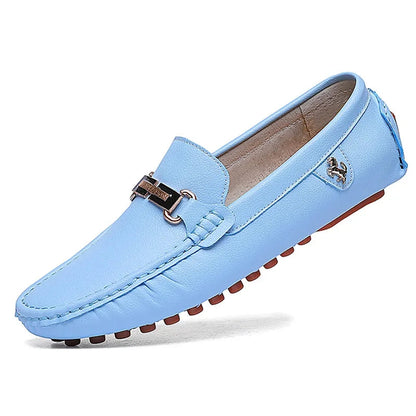 Loafers Handmade PU Leather – Casual Driving Flats, Slip-on Shoes, Luxury Comfy Moccasins, White Loafers for Men