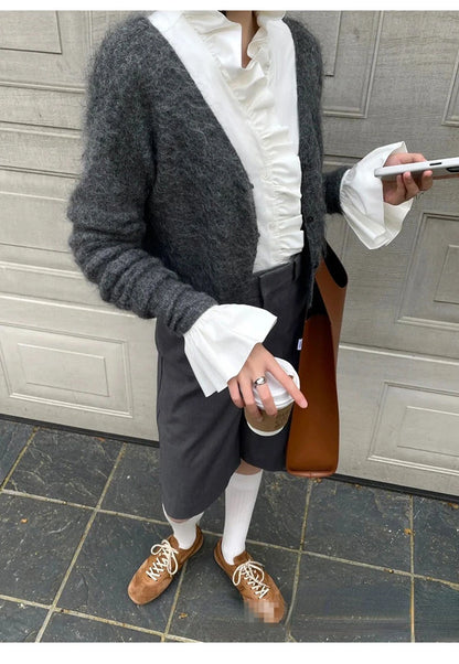 Casual Sneakers - Comfortable Deerskin Board Shoes, Lace-Up Flat Trainers for Women, Femmes Cuir Allemand Trainers, New Collection