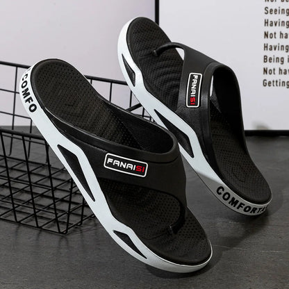 Outdoor Flip Flops – Non-slip Indoor Bathroom Couple Leisure Beach Shoes, Sandals Fashion Men’s Slippers Summer