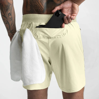 Men's Shorts – Single-Layer Woven, Quick Dry, Solid Color, Running, Fitness, Sports Casual, Comfortable American Fifth Pants