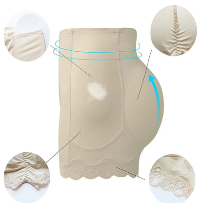 Body Shaper Underwear with Hip Pads – Sexy Big Butt Enhancer, Tummy Control, Smooth Shapewear, Fake Buttock, Plus Size