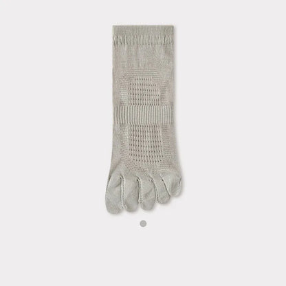 Men's Ultra-Thin Breathable Mesh Socks – Sports Five Finger, Ankle, Sweat-Absorbing, Split Toe, Summer Short Socks