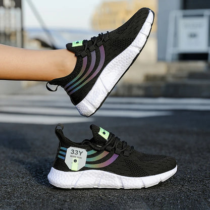 Casual Sports Shoes – Breathable Lightweight Sneakers, Anti-Slip Flats, Outdoor Running & Walking Shoes, Female Vulcanized Shoes for Women
