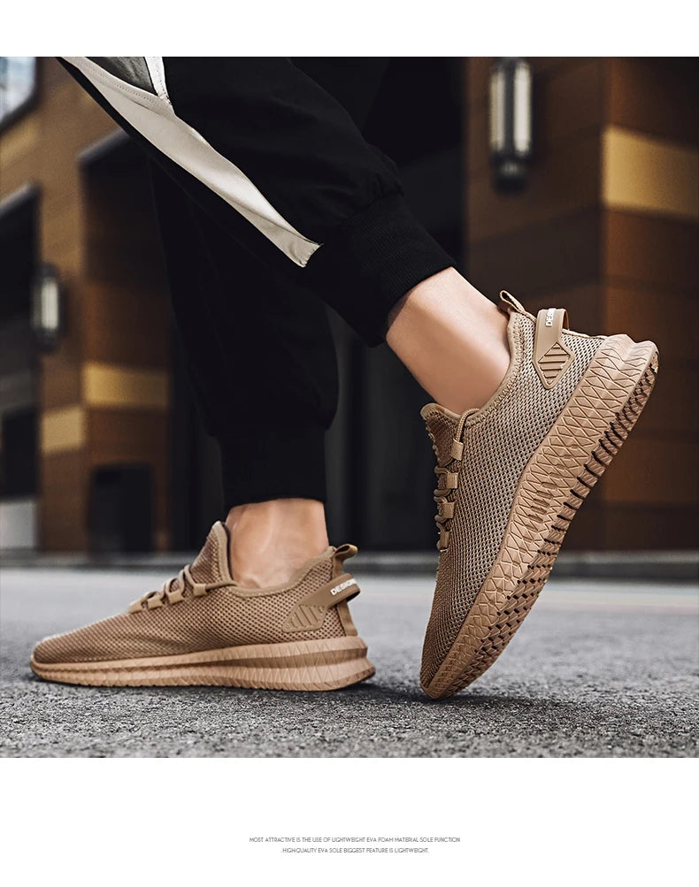 Non-Slip Casual Sneakers – Breathable Outdoor Jogging, Training, Hiking, Sports Running Shoes, Weave Knit, Lace-Up, for Women & Men