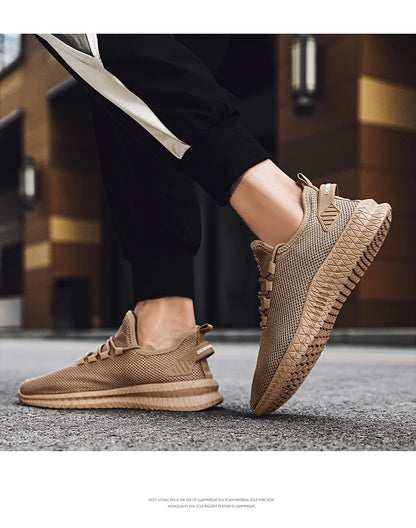 Non-Slip Casual Sneakers – Breathable Outdoor Jogging, Training, Hiking, Sports Running Shoes, Weave Knit, Lace-Up, for Women & Men